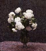 Henri Fantin-Latour White Roses, Spain oil painting artist